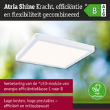 Witte vierkante LED-plafondlamp met hoge energie-efficiëntieklasse B voor milieuvriendelijke verlichting