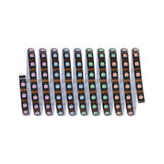 Mehrfarbige LED-Lichtstreifen mit schwarzer Platine und flexibler Bauweise für vielseitige Beleuchtungslösungen