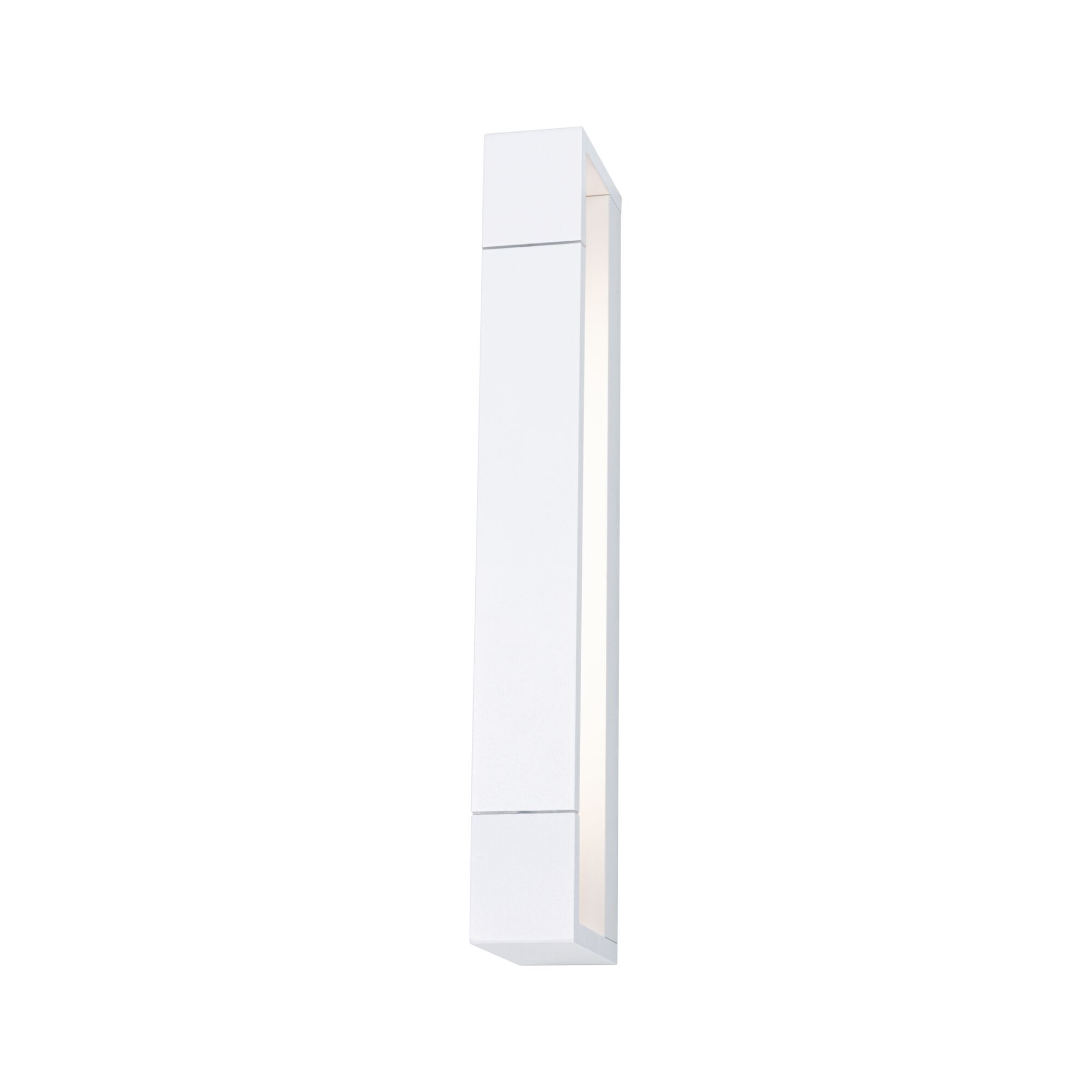 Modern white aluminum wall light with indirect lighting for stylish indoor illumination