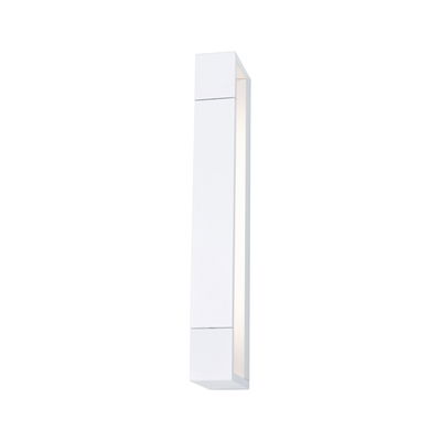 Modern white aluminum wall light with indirect lighting for stylish indoor illumination