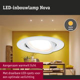 LED-inbouwlamp Nova met warmwit licht en draaibare LED-spots voor optimale verlichting