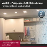 VariFit LED-Deckenleuchten in Weiß, spritzwassergeschützt IP44, ideal für Bad und Wohnraumbeleuchtung
