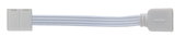 White LED connector cable with flat plug and arrow marking for lighting systems