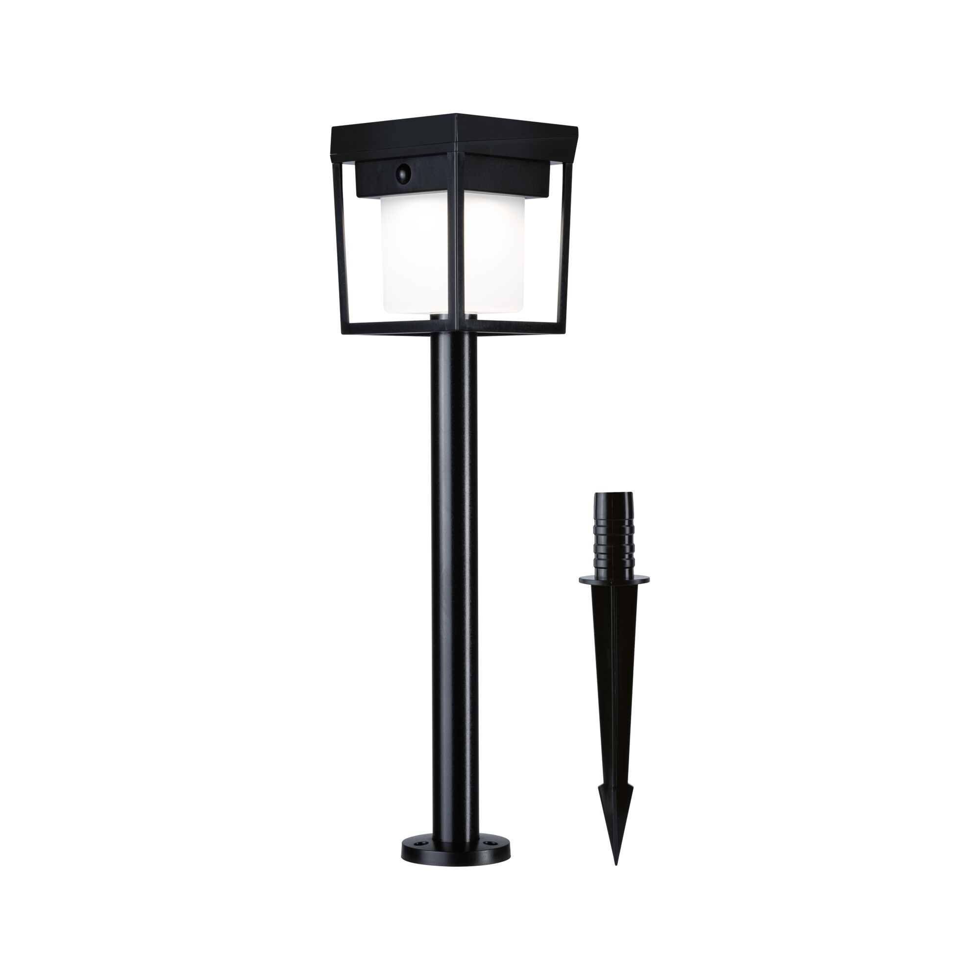 Solar LED zemní kolík Ferrara IP44 3000K 400lm Černá 121x690mm