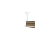 Projecteur LED moderne bronze avec bras de fixation blanc pour éclairage intérieur polyvalent