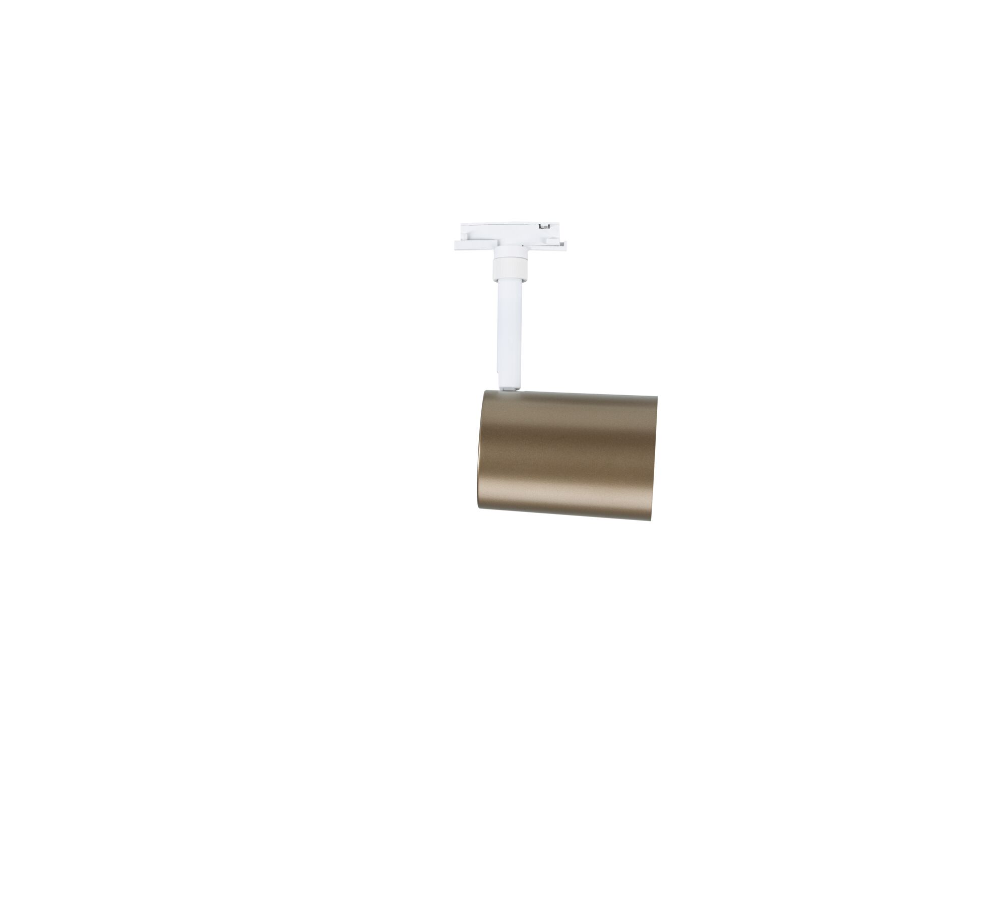 Projecteur LED moderne bronze avec bras de fixation blanc pour éclairage intérieur polyvalent
