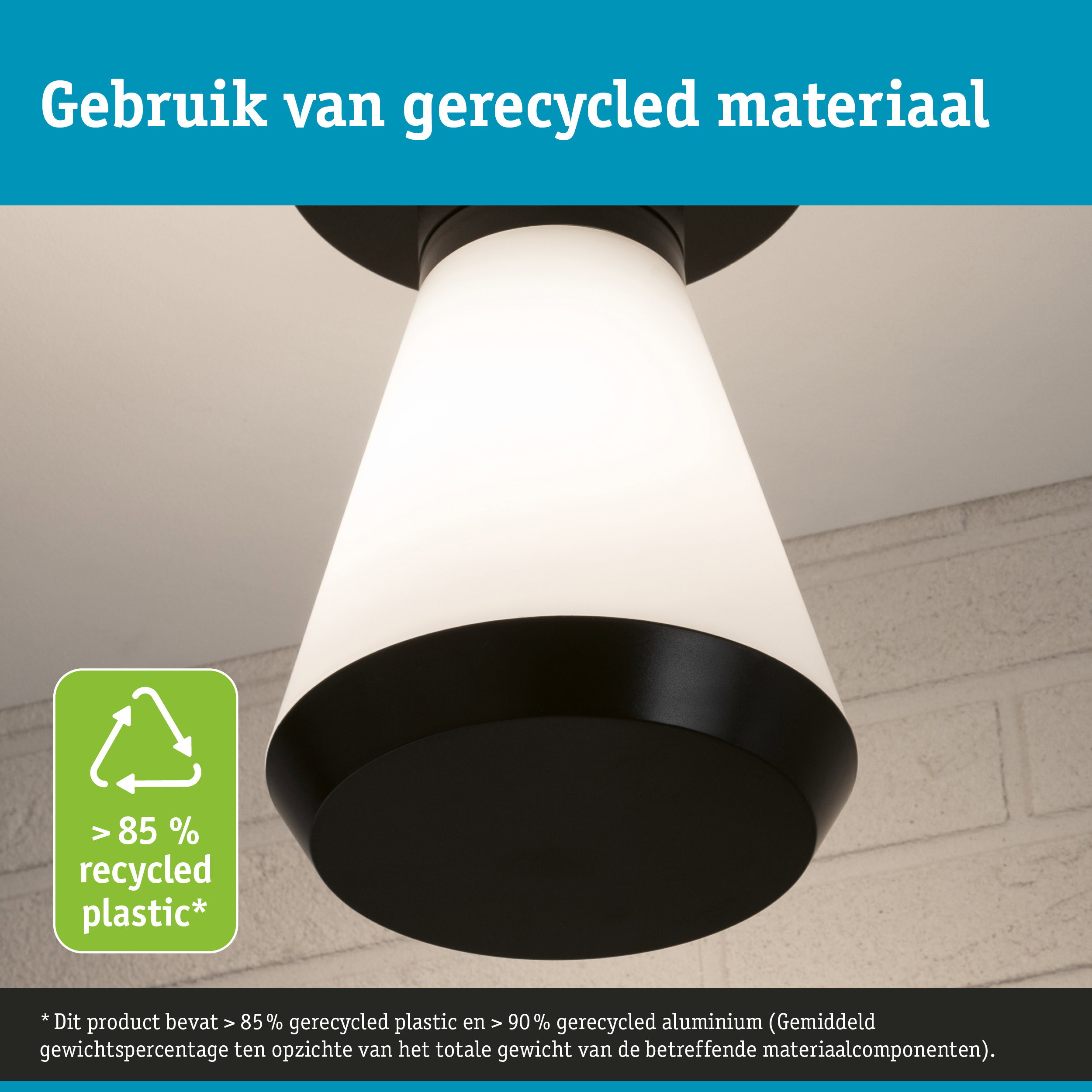 ModuShine Kap Varino IP44 rond Antraciet/Wit