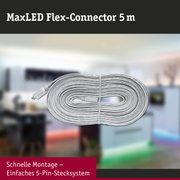 MaxLED Flex-Connector 5 m weißes Kabel mit 5-Pin-Stecksystem für LED-Beleuchtung
