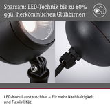 Schwarze LED-Außenleuchte mit austauschbarem Modul für nachhaltige und flexible Beleuchtungslösungen