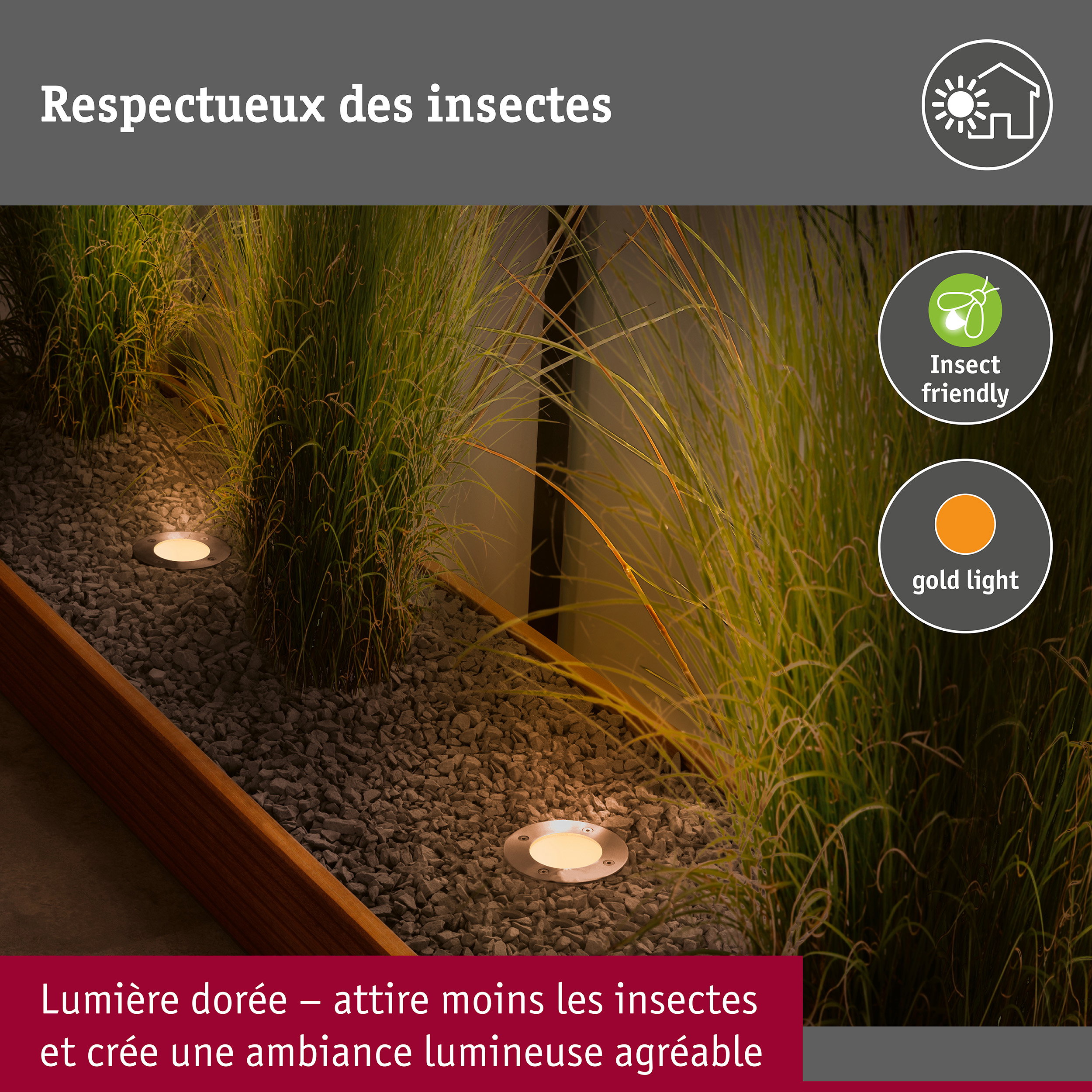 Encastré de sol LED Floor favorable aux insectes IP65 cylindrique 110mm 2200K 4,3W 320lm 230V 38° Acier inoxydable brossé Acier inoxydable/Matière plastique