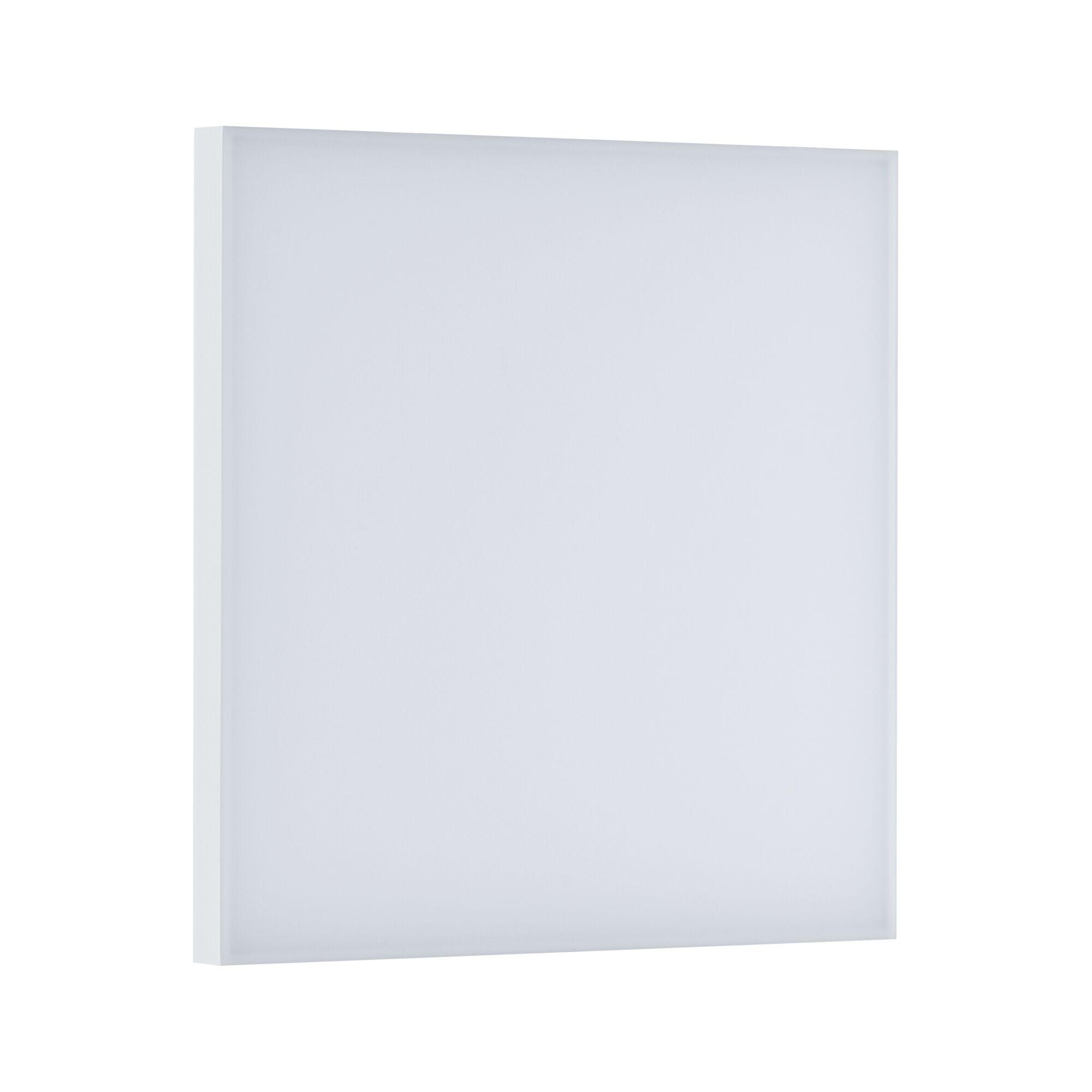 Square white LED ceiling light made of plastic for modern room lighting
