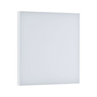 Square white LED ceiling light made of plastic for modern room lighting