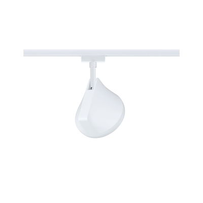 Moderner weißer LED-Schienenstrahler aus Kunststoff für flexible Beleuchtung im Innenraum