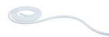 Bande LED blanche flexible en plastique pour éclairage moderne et décoration intérieure.