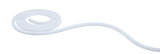 Flexibler weißer LED-Lichtstreifen aus Kunststoff für moderne Beleuchtung und Dekoration.