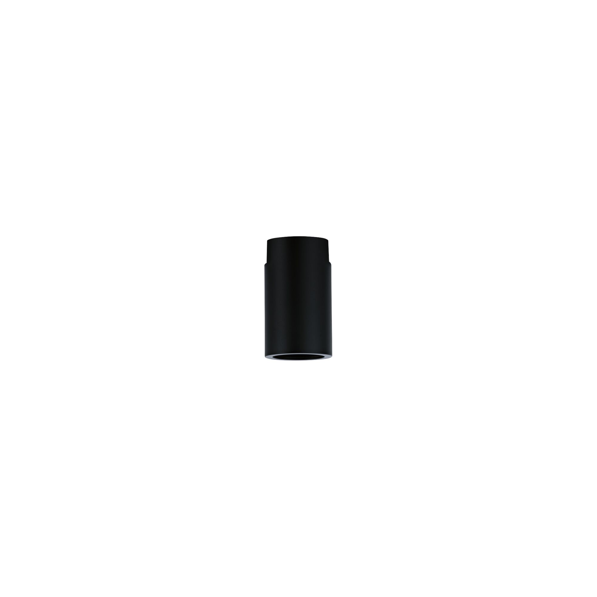 Black cylindrical metal ceiling light for modern indoor lighting solutions
