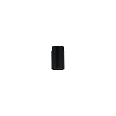 Black cylindrical metal ceiling light for modern indoor lighting solutions