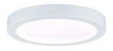 Plafonnier LED rond blanc avec cadre mat pour un éclairage économique de la pièce