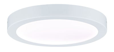 Plafonnier LED rond blanc avec cadre mat pour un éclairage économique de la pièce