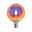 Fantastic Colors Edition LED Globe E27 230V 470lm 5W 2700K dimbaar Dichroïsch Kleurrijke LED-lamp met E27-fitting en warm licht voor decoratieve verlichting in huis