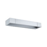 Modern silver aluminum LED wall light with rectangular design for indoor lighting solutions