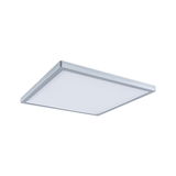 Flaches quadratisches LED-Panel in silbernem Aluminiumrahmen für moderne Raumbeleuchtung