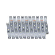 Flexibler silberner LED-Streifen mit weißen Leuchtdioden für moderne Lichtakzente im Innenbereich