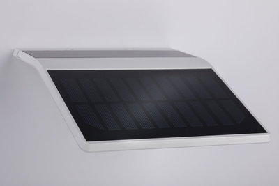 White solar panel with black surface for sustainable energy generation in a modern design