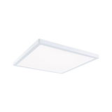 Square white LED ceiling light made of plastic for modern room lighting