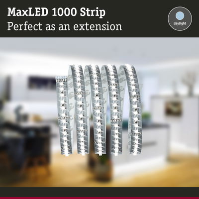 MaxLED 1000 daylight LED strip in white, ideal extension for home lighting solutions