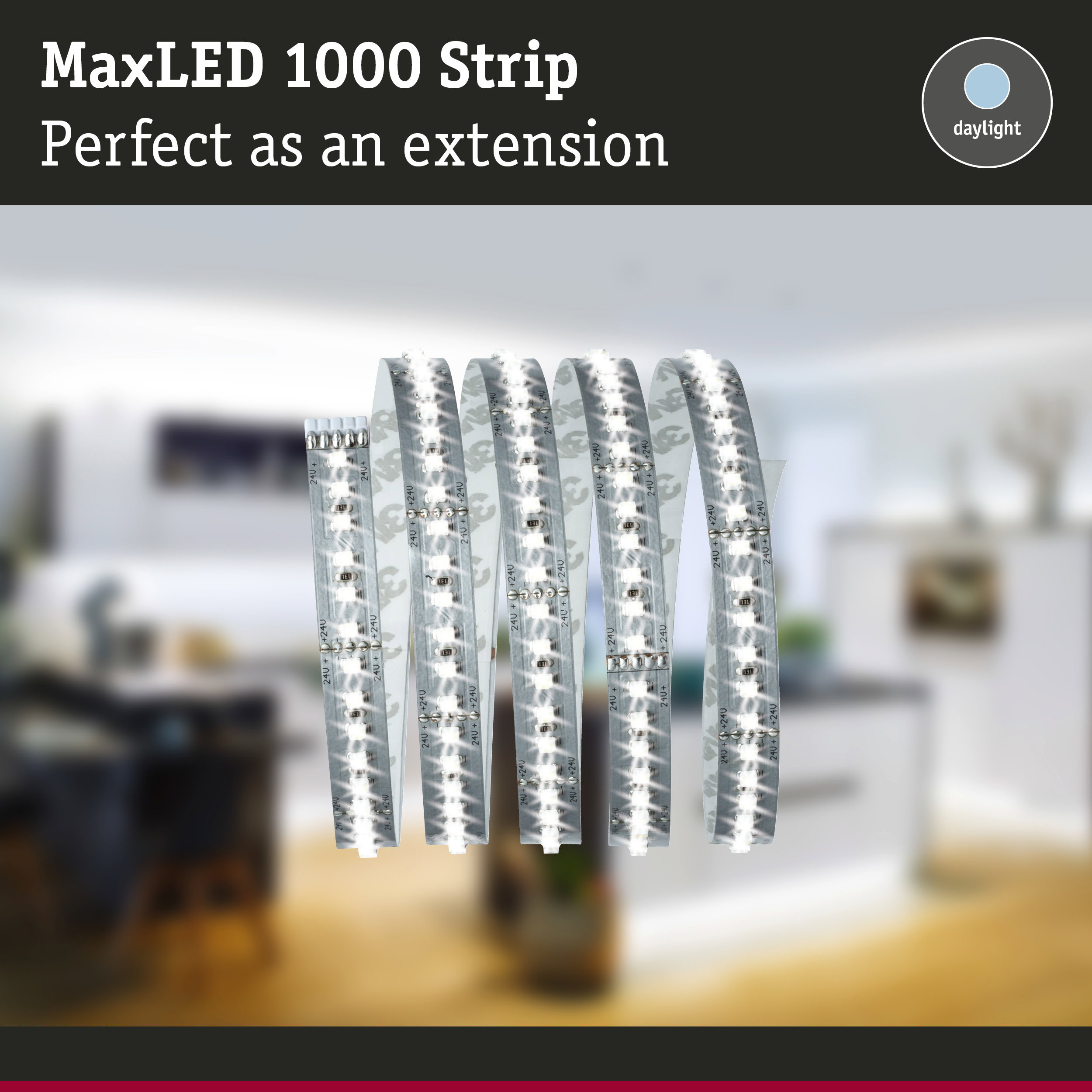 MaxLED 1000 Strip daylight white LED light strip perfect as extension for flexible lighting