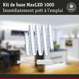 Bande LED MaxLED 1000 avec alimentation en blanc pour un éclairage lumineux en lumière du jour
