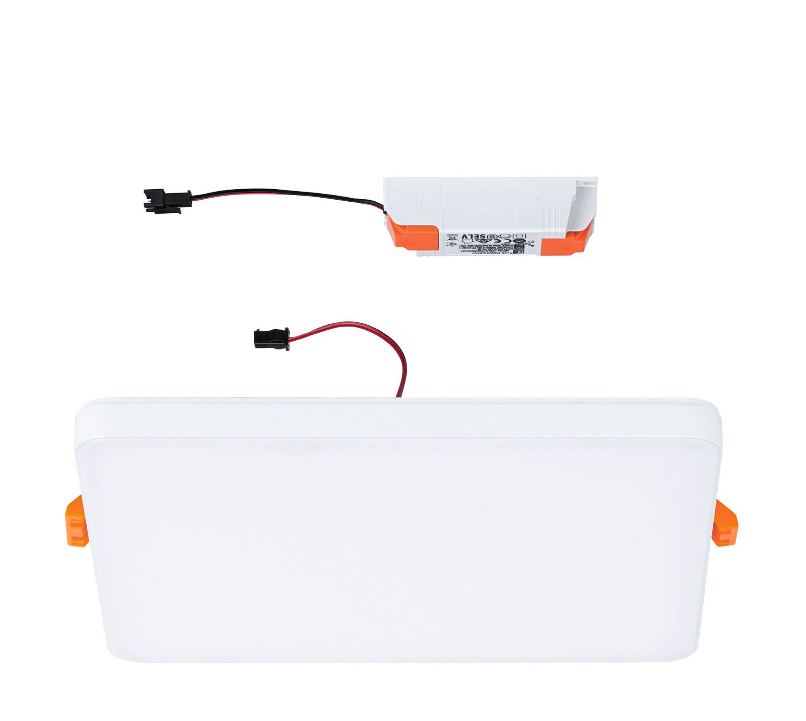 VariFit LED Recessed panel Veluna Edge IP44 square 160x160mm 12W 1100lm 3000K White