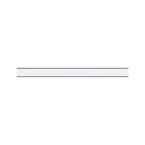 Slim white LED strip with black plastic frame for modern lighting solutions and interior design