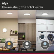 Alya plafondlamp met drie lichtkleuren warm wit, neutraal wit en daglicht voor woonruimtes