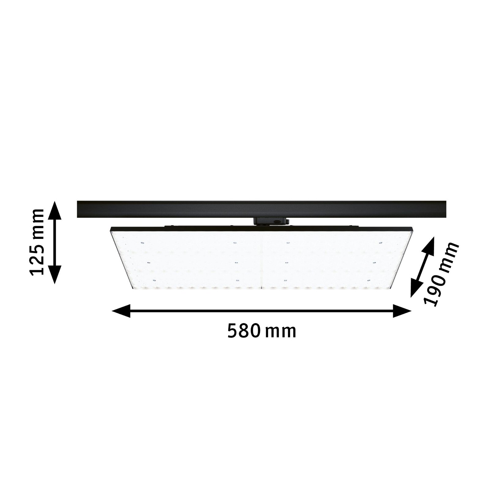 ProRail3 LED Panel Deck 7000lm 75W 4000K 230V Black