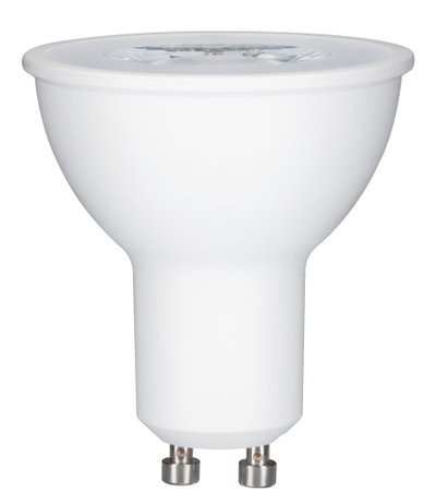 Lampe LED réflecteur blanche avec base GU10 en plastique pour éclairage économique