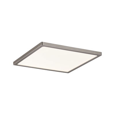 Quadratische LED-Deckenleuchte mit grauem Aluminiumrahmen und weißem Diffusor für modernes Raumlicht