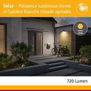 Éclairage extérieur moderne avec lumière blanc chaud et haute luminosité pour maison et jardin
