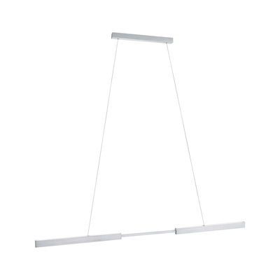 Moderne LED-Pendelleuchte aus gebürstetem Aluminium in Silber für stilvolle Raumbeleuchtung
