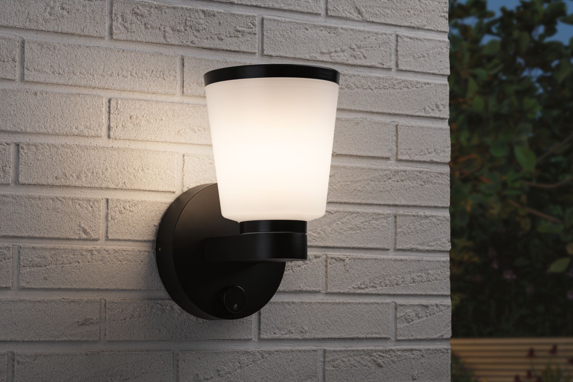 ModuShine Support mural Émission lumineuse simple IP44 rond Anthracite