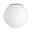 Selection Bathroom Ceiling luminaire Gove Replacement glass Black matt/Satin Round ceiling light with white glass and black rim, modern LED indoor lighting fixture