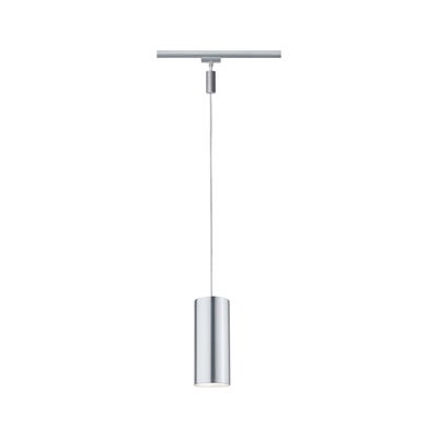 Modern silver aluminum pendant light with cylindrical design for stylish indoor lighting