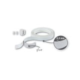 Witte plakband van 0,5 mm dik met lijmoppervlak, accessoire voor LED-strip installatie