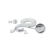 Weißes Klebeband mit 0,5 mm Stärke und Klebefläche, Zubehör für LED-Streifen Installation