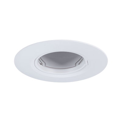Spot encastré blanc en plastique avec insert orientable pour éclairage LED flexible