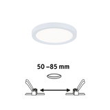Panneau LED rond blanc avec taille d'installation réglable 50-85 mm pour éclairage de plafond moderne