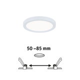 Rundes weißes LED-Panel mit verstellbarem Einbaumaß 50-85 mm für moderne Deckenbeleuchtung