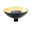 12 V Standard LED Reflector GU5,3 170lm 4,9W 1900K Black/Gold Black LED reflector lamp with yellow inner reflector and GU5.3 base for energy-saving lighting