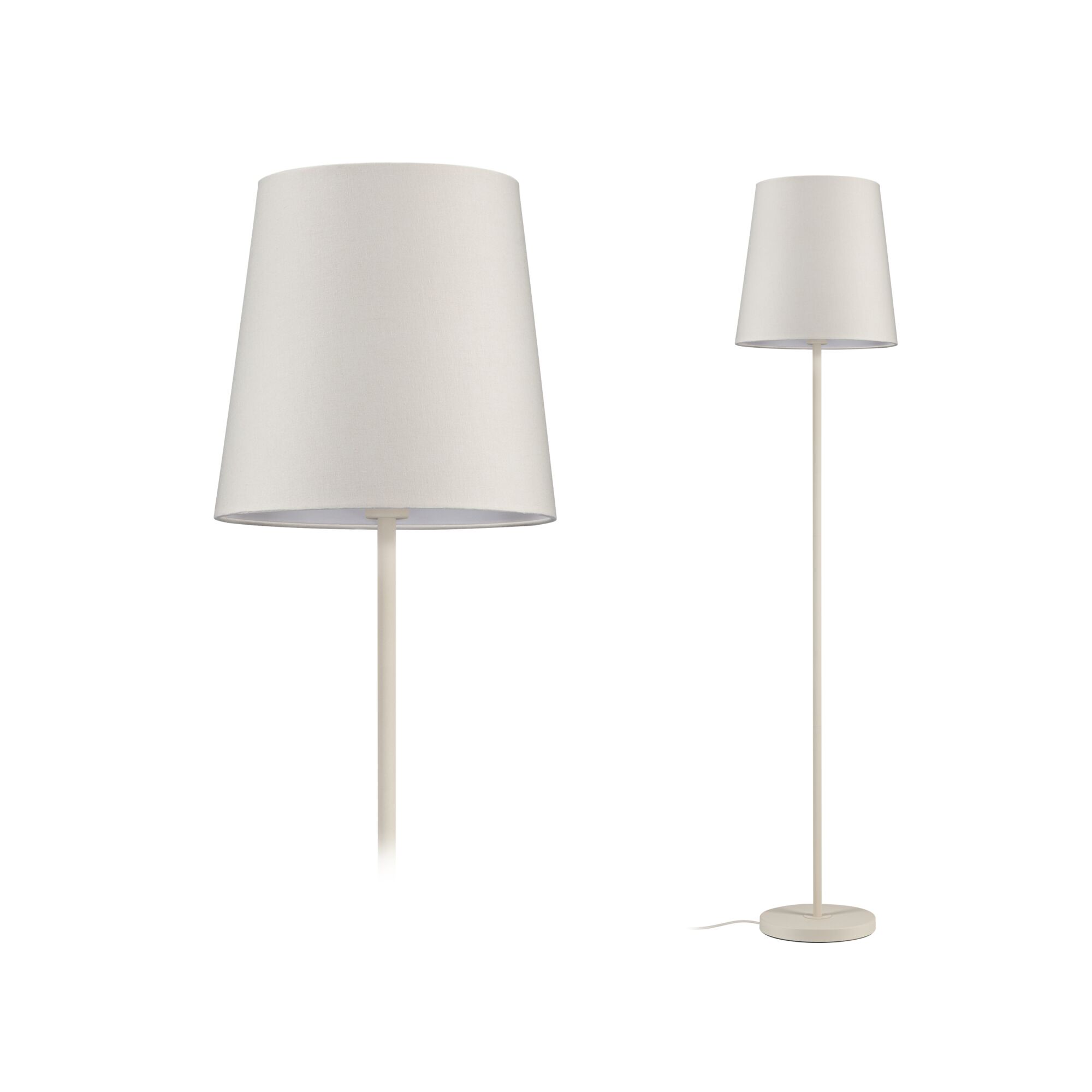 Lampadaire Stellan II E27 max. 20W Crème Métal/Tissus Lampadaire Stellan II E27 max. 20W Crème Métal/Tissus